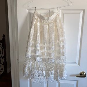 Crochet midi skirt